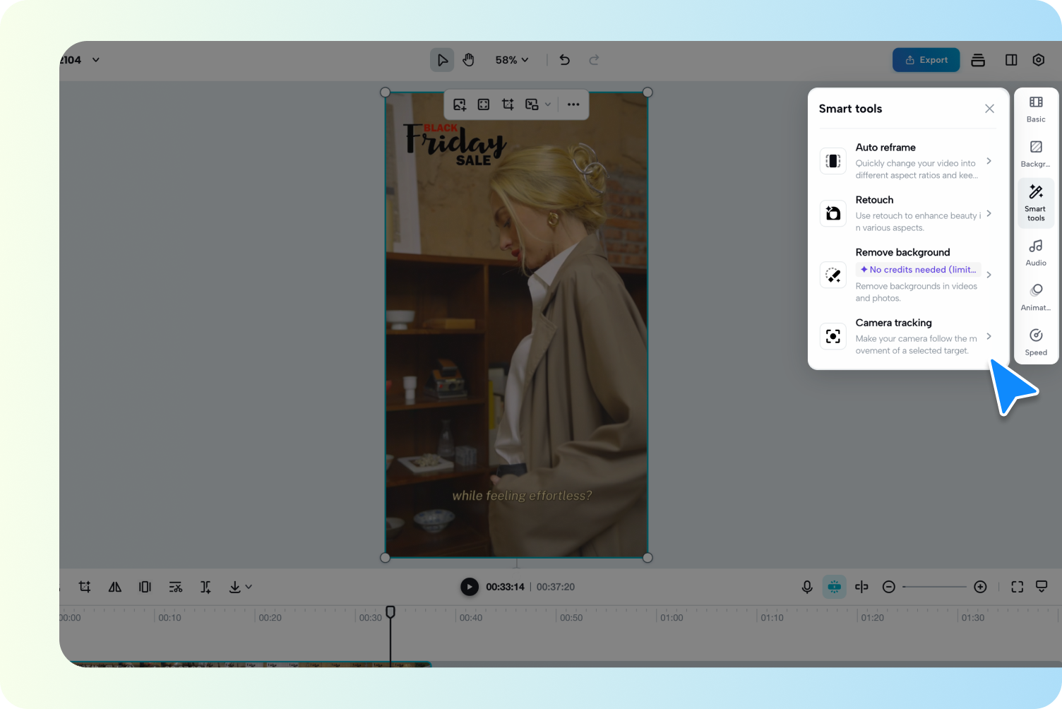 Покращуйте своє відео за допомогою AI-інструментів.
